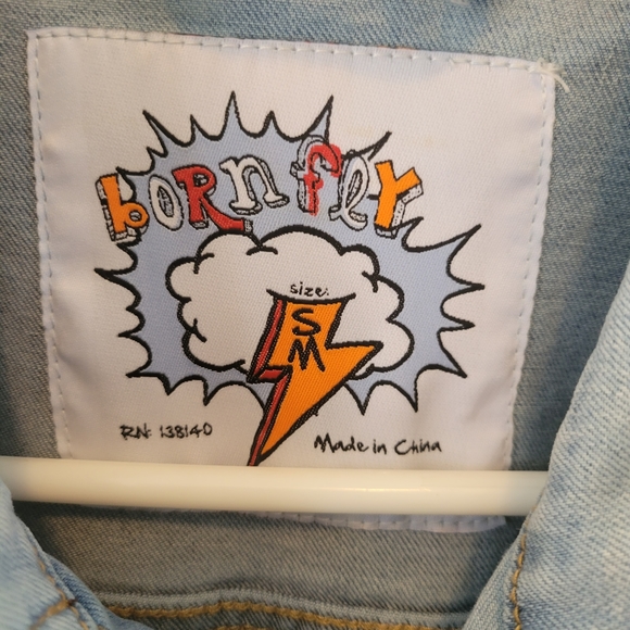 Born Fly Vintage denim vest - Picture 2 of 16